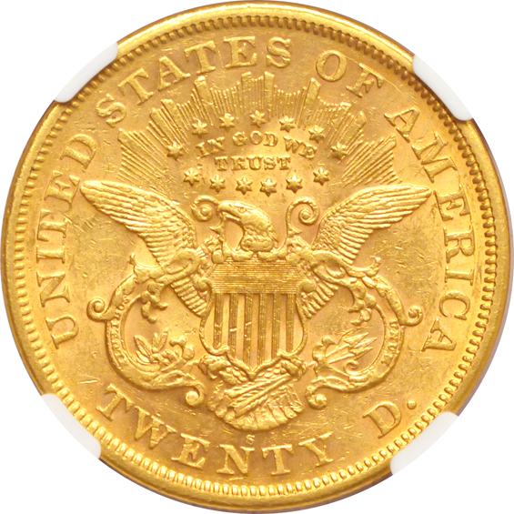 1870-S NGC AU-53