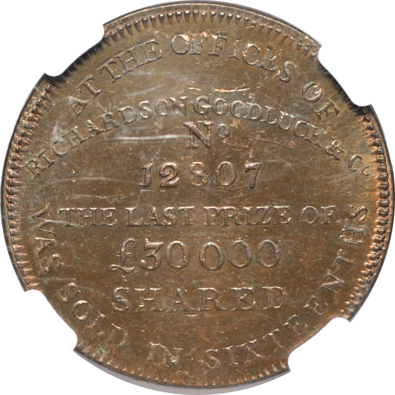 Pair of Conder Tokens certified MS-64 by NGC