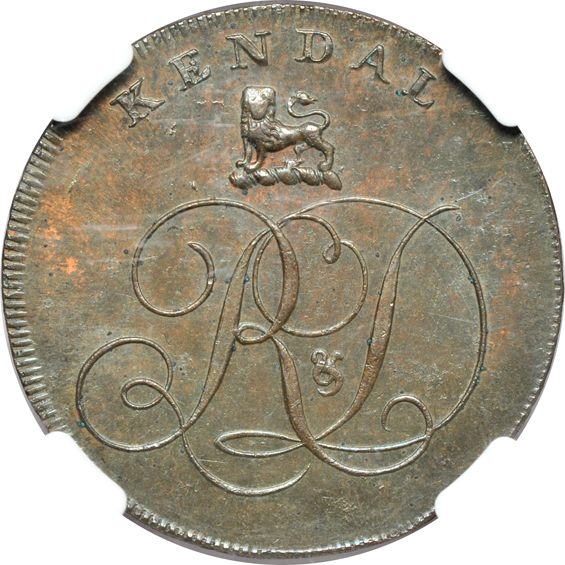 Pair of Conder Tokens certified MS-64 by NGC