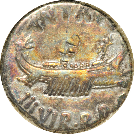 Roman Empire - 32-31 BC Denarius - Marc Antony