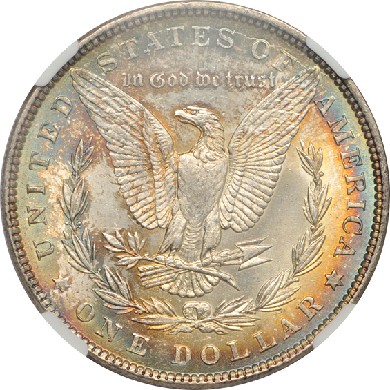 1879-S and 1887, both NGC MS-66