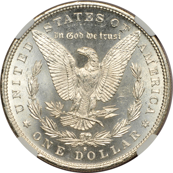 1879-S and 1887, both NGC MS-66