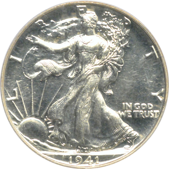 1940 PCGS PR-64 (rattler), and a 1941 PCGS PR-66 CAC 