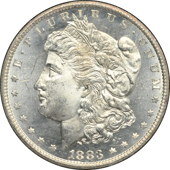 1882-CC GSA MS-64+, and an 1883-CC GSA MS-64, both NGC CAC