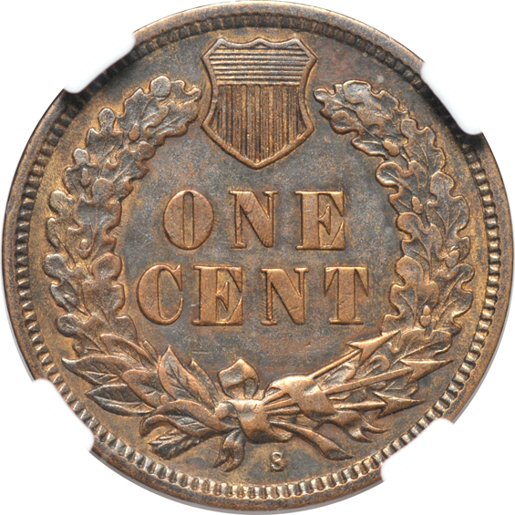 1909-S VDB Lincoln cent, plus a 1909-S Indian cent, both NGC AU details/cleaned