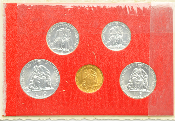 Vatican - 1948 five-piece mint set