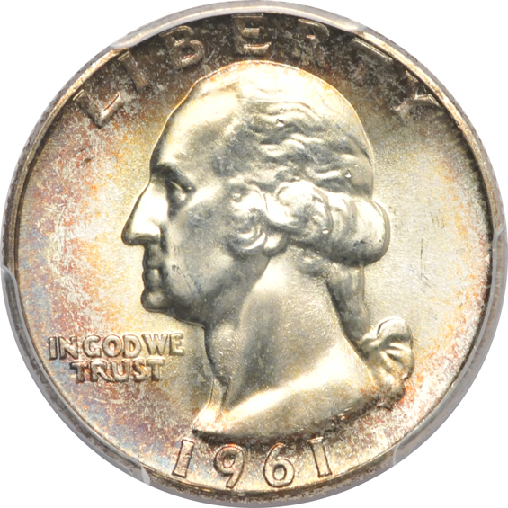 Twenty GEM Washington quarters certified by PCGS.  