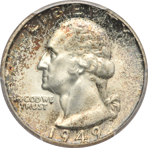 Twenty GEM Washington quarters certified by PCGS.  