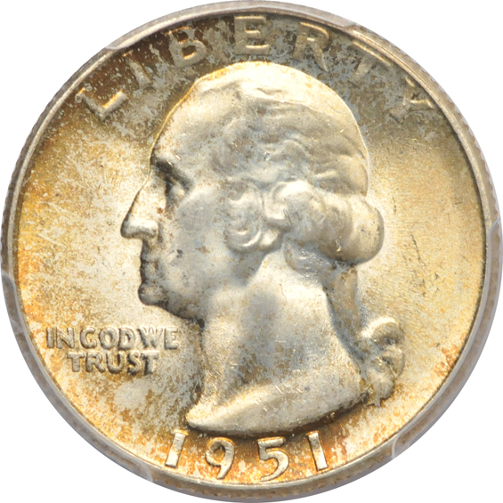 Twenty GEM Washington quarters certified by PCGS.  