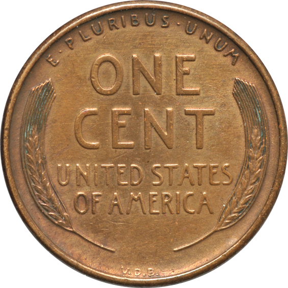 1909-S VDB Lincoln AU details/cleaned