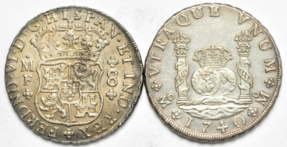 Mexico - Five Pillar type 8 Reales