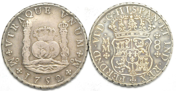 Mexico - Five Pillar type 8 Reales