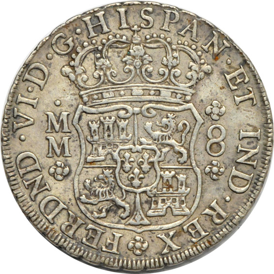 Mexico - Five Pillar type 8 Reales