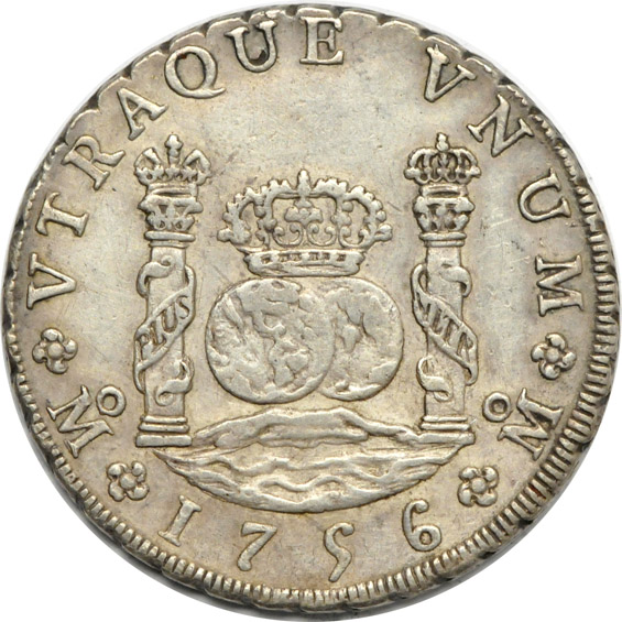 Mexico - Five Pillar type 8 Reales