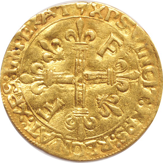 France - 1515 Francois I gold ecu d'or au soleil