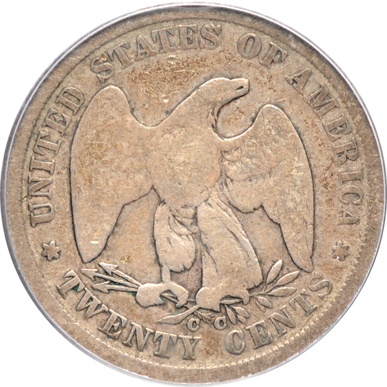 1806, plus an 1875-CC twenty-cent piece, both PCGS G-6