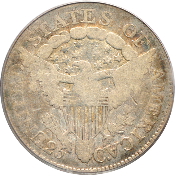 1806, plus an 1875-CC twenty-cent piece, both PCGS G-6