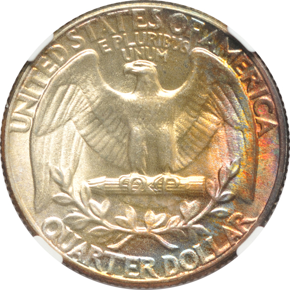 1892 Barber quarter MS-62, 1918 Standing Liberty quarter MS-63, and a 1940 Washington quarter MS-64 Star, all NGC CAC