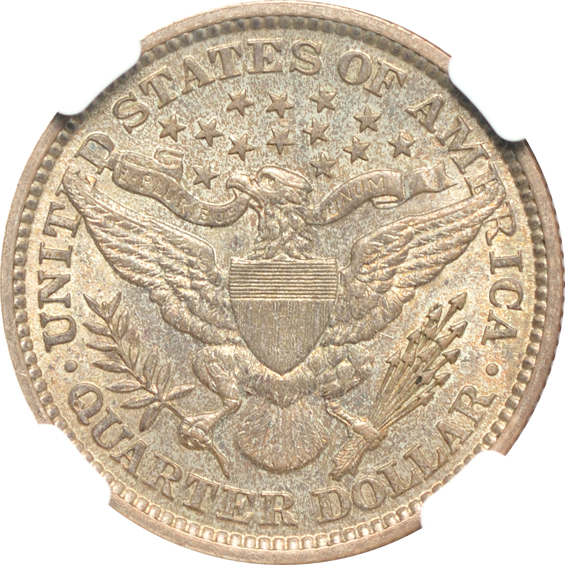 1892 Barber quarter MS-62, 1918 Standing Liberty quarter MS-63, and a 1940 Washington quarter MS-64 Star, all NGC CAC