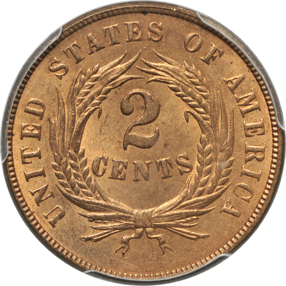 1869 PCGS MS-64RD