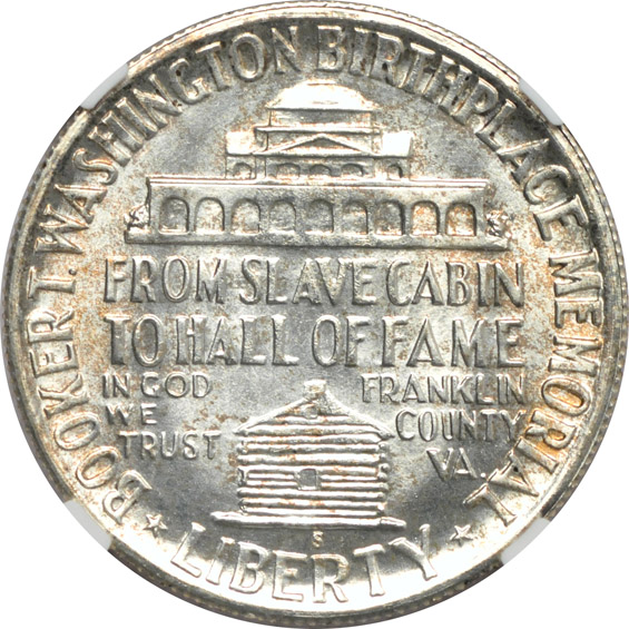 Four Booker T. Washington, plus a Washington-Carver, all NGC GEM