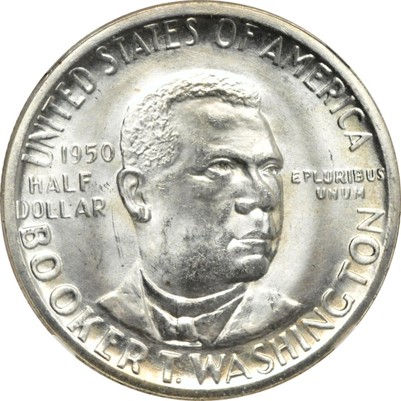 Four Booker T. Washington, plus a Washington-Carver, all NGC GEM