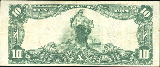 1902 $10 Blue Seal - Rockford, IL Charter #11731 - VF