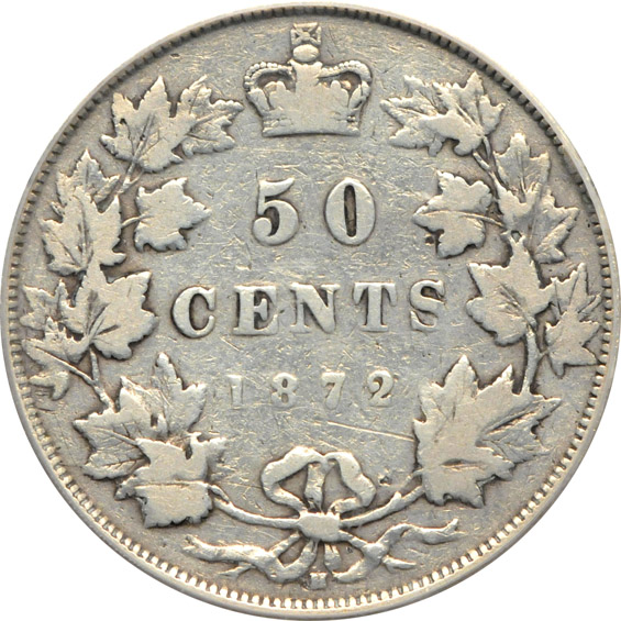 Canada - 1872-H 50C - PCGS G-6