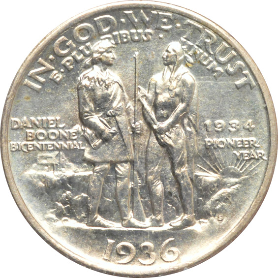 1936 PDS Boone set, MS-64, MS-65, and MS-65, respectively - all PCGS (rattler)