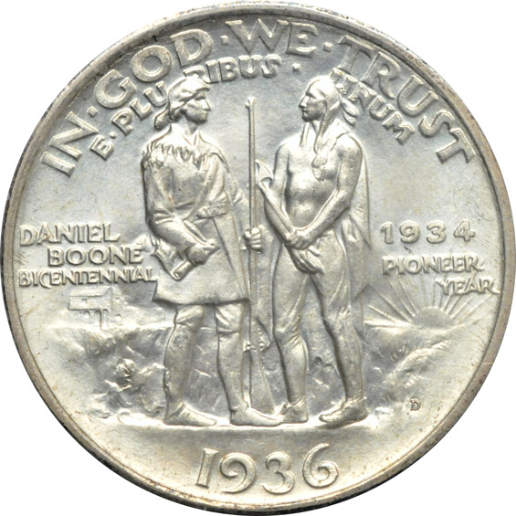 1936 PDS Boone set, MS-64, MS-65, and MS-65, respectively - all PCGS (rattler)