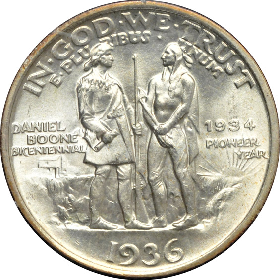 1936 PDS Boone set, MS-64, MS-65, and MS-65, respectively - all PCGS (rattler)