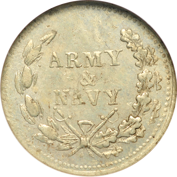 Four Uncirculated Civil War tokens certified by NGC