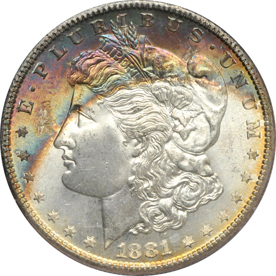 1880-S and 1881-S, PCGS MS-65 (rattler)