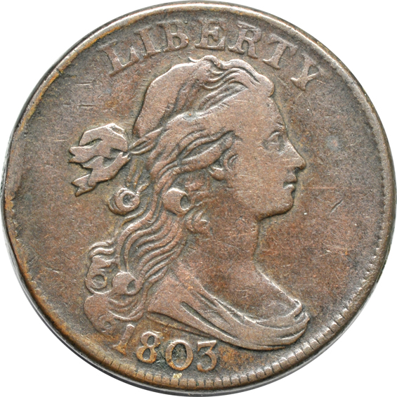 1803 Small Date, Small Fraction S-253 VF, and an 1806 S-270 XF details/as described