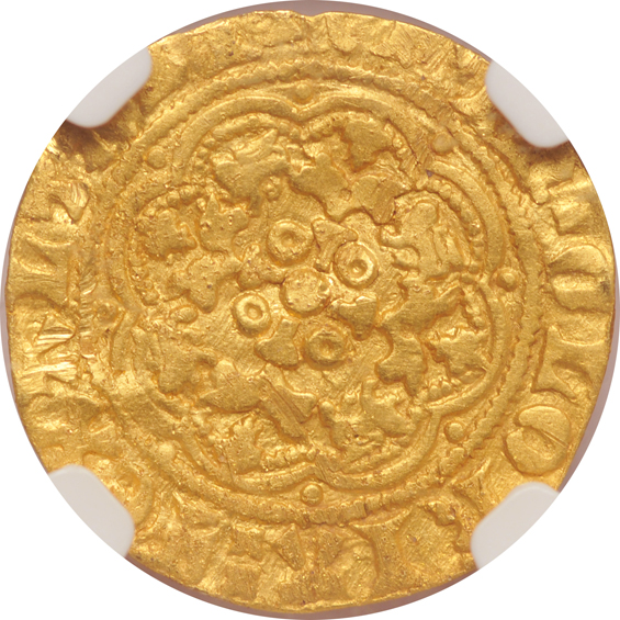 England - (1351-61) 1/4 Noble S-1498 Edward III - NGC XF details/damaged