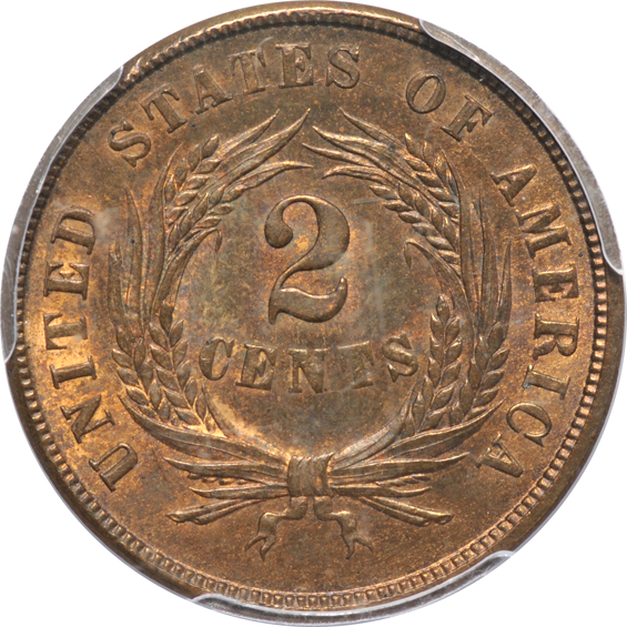 1864 Small Motto PCGS MS-65RB CAC