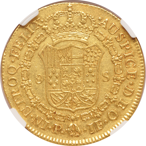 Colombia - 1814-P 8 Escudos - NGC XF-45