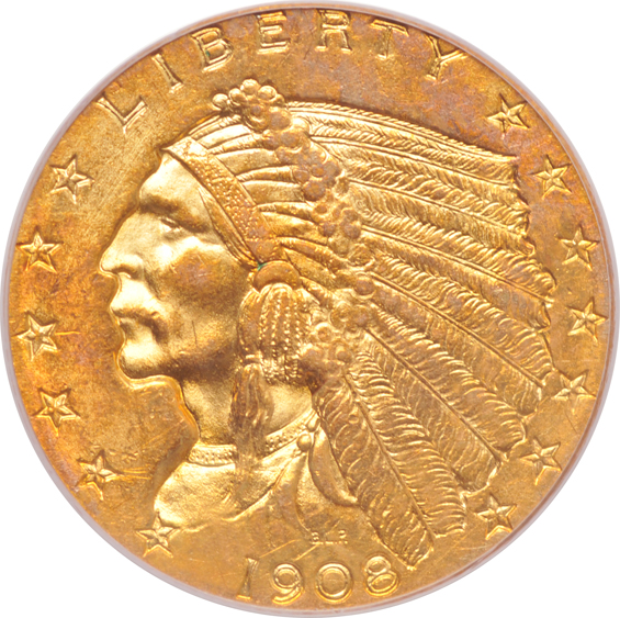 1908 PCGS MS-61, and a 1909 NGC MS-62