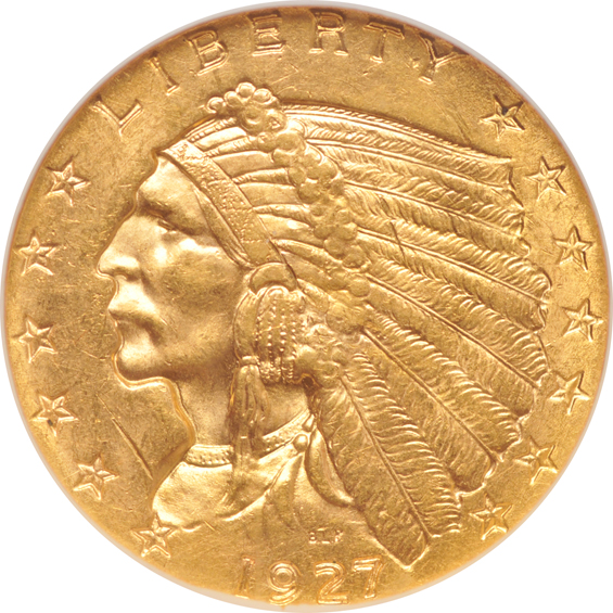 Four Indian Head quarter-eagles, all NGC MS-62