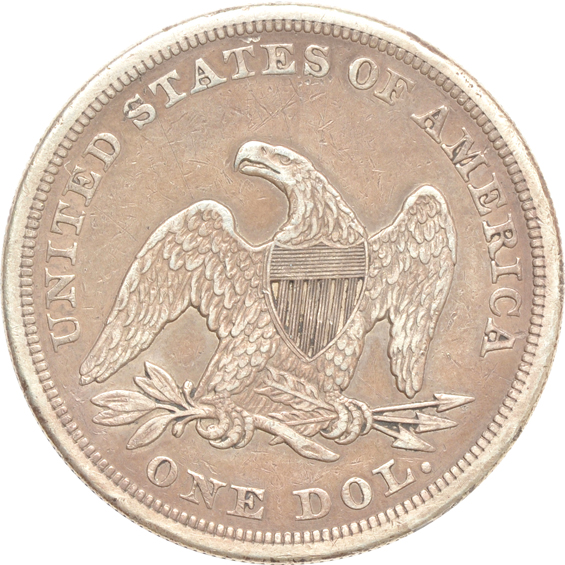Four silver type coins, as described