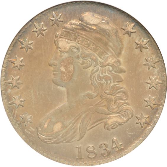 Eight certified silver type coins