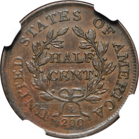 1804 Plain 4 - No Stems VF-30, and an 1849 Large Date C-1 AU-58 BN, both NGC