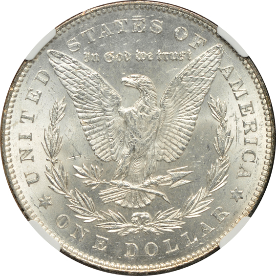 1878 8TF PCGS MS-62, 1878 7TF Reverse of 78 NGC MS-63+, and an 1878-CC NGC MS-63, all CAC