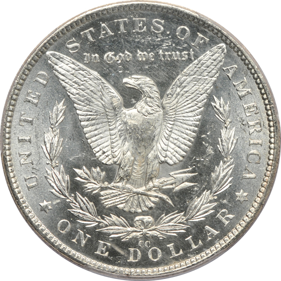 1882-CC PCGS MS-63DMPL, and an 1882-CC NGC MS-63 PL