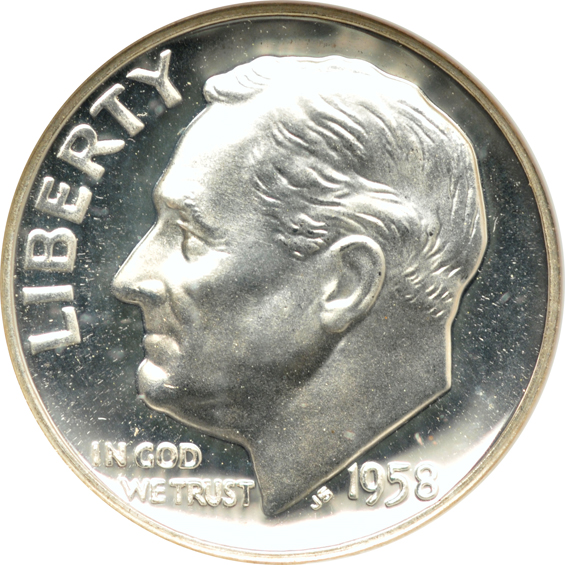 Thirty-one certified Proof Roosevelt dimes