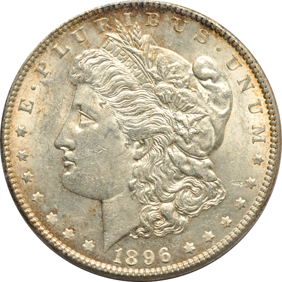 Collection of twenty-one Morgan silver dollars