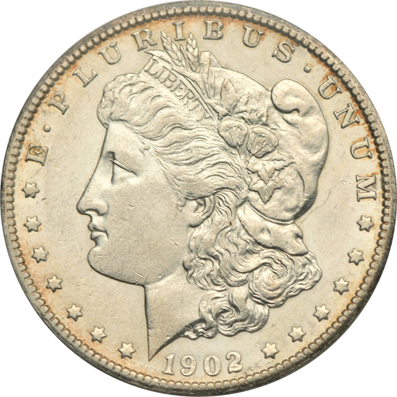 Collection of twenty-one Morgan silver dollars