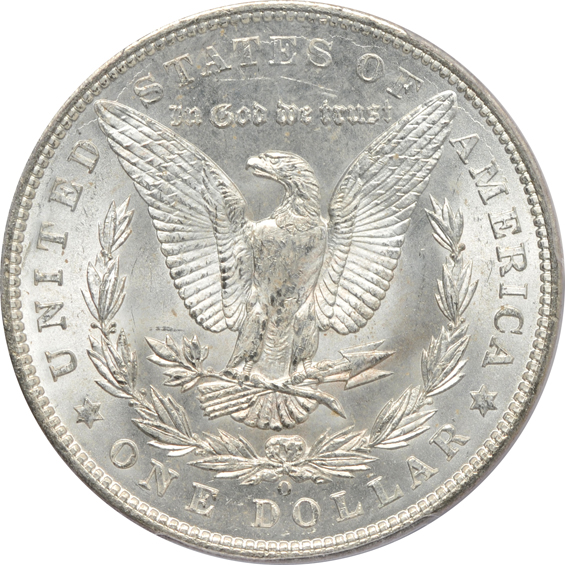 1901-O MS-65, 1903 MS-65, and a 1904-O MS-64, all PCGS