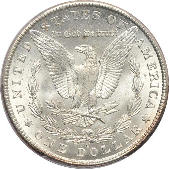 1901-O MS-65, 1903 MS-65, and a 1904-O MS-64, all PCGS