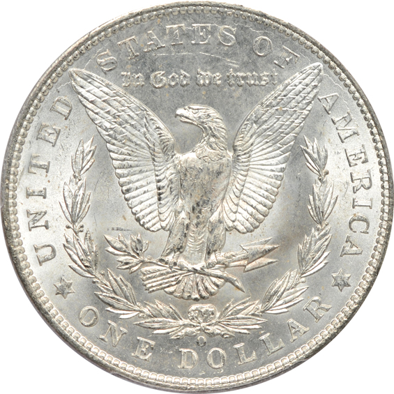 1901-O MS-65, 1903 MS-65, and a 1904-O MS-64, all PCGS